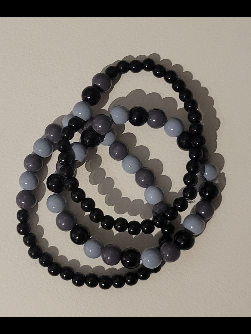 Hand Crafted Stretch Beaded Bracelet Set of 3